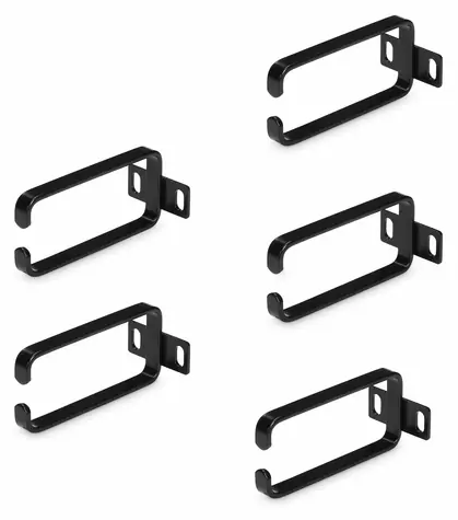 StarTech Vertikálny organizér káblov / Panel pre správu káblov / 1U / 5x D-Ring háčik / pre 19" rack