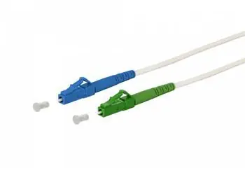 OPTIX LC/ APC-LC/UPC biely / Optický patch kábel / simplex / 9/125 / armovaný LSZH 3 mm / 3 m