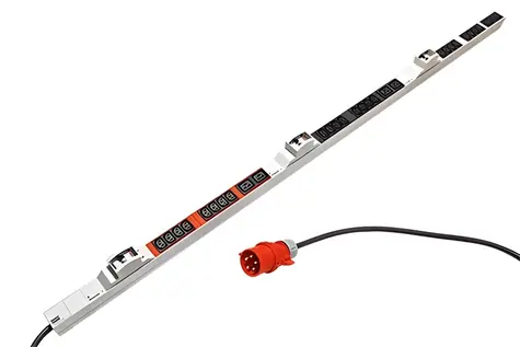 BACHMANN / Napájací panel / 24x C13 / 6x C19 / 6x istič / 3 m / IEC 60309 3x32A