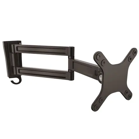 StarTech Nástenné rameno pre 2 monitory čierna / Rameno pre 2 monitory / 13-27" / nosnosť 15 kg / výkyv ±90°