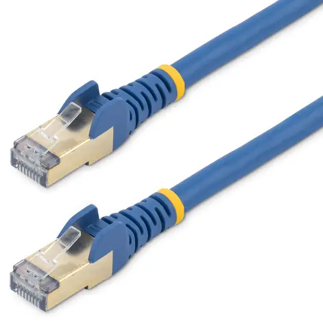 StarTech CAT6a Snagless modrá / Patch kábel / STP / 2 m / RJ-45 / PoE / 10GbE