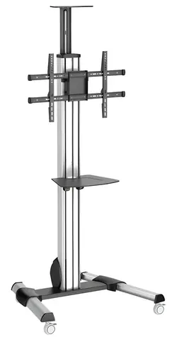 StarTech TV stojan pre 32-75" obrazovky / Mobilný TV stojan / Nosnosť 40 kg / VESA do 600x400 / Náklon -12 ° až 5 °