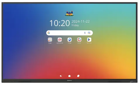 86" ViewSonic IFP86 čierna / Interaktívny panel / 4K UHD / Android 16 EDLA / 64 dotykových bodov IR / 8GB/128GB