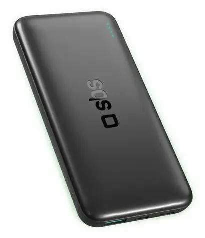 SBS Infinity Power Bank 10000 mAh čierna / Powerbanka / 10 W / LiFePO4 batéria / USB-A, USB-C
