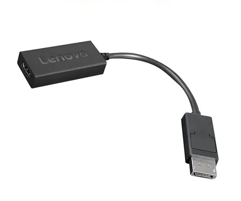 Lenovo adaptér DisplayPort na HDMI 2.0b čierna / Redukcia / 4K 60Hz / 0,225 m
