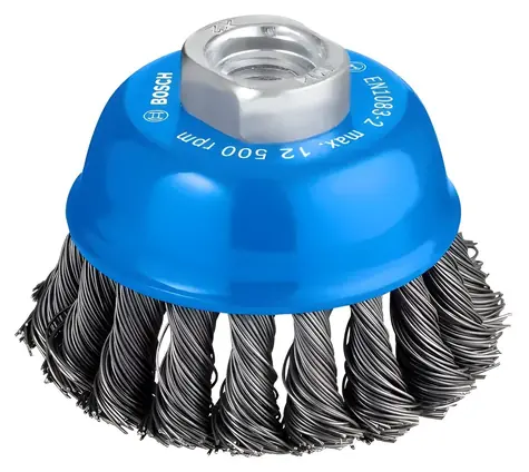 BOSCH PRE Metal Heavy / Drôtená kefa / priemer 75 mm / hrúbka drôtu 0,5 mm / M14