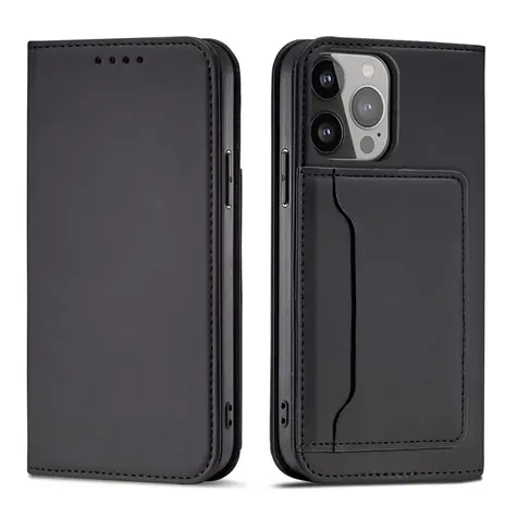 Hurtel Magnet Case pre Samsung Galaxy S23+ čierna / Puzdro / Flip / Magnetické zatváranie