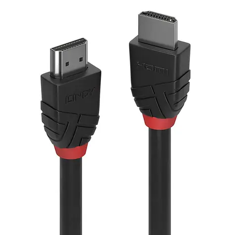 Lindy Black Line HDMI čierna / HDMI kábel / High Speed / 5 m / 4K 60Hz / Ethernet kanál