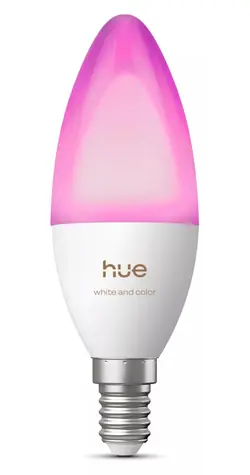 Philips Hue E14 3,7 W RGBW / Inteligentná LED žiarovka / B39 / Bluetooth/Zigbee