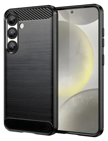 Hurtel Carbon Case čierna / Zadný kryt / XIAOMI 15 / Silikón