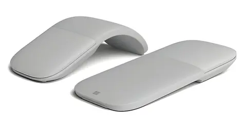 Microsoft Surface Arc Mouse svetlo šedá / Bezdrôtová myš / BlueTrack / skladacia