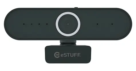 eSTUFF G625 HD Office Webcam čierna / Webkamera / Full HD 1080p / 30 fps / Mikrofón / USB