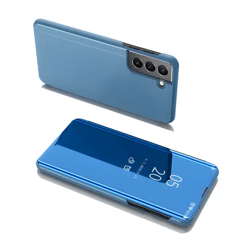 Hurtel Clear View Case pre Samsung Galaxy S22+ modrá / Puzdro / Flip / Priehľadné okienko