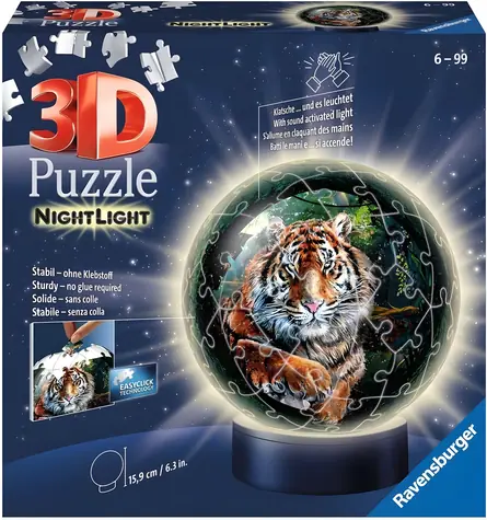 Ravensburger 3D Puzzle-Ball Tiger / 72 dielikov