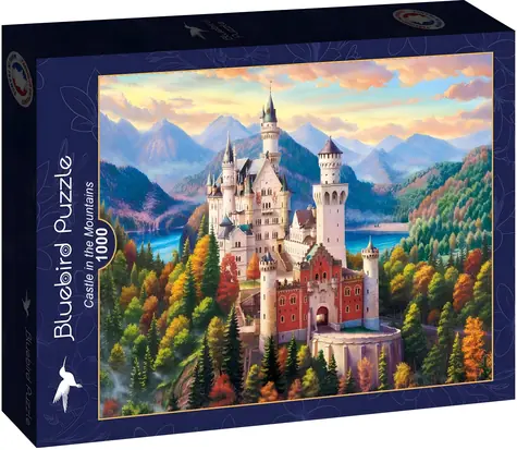 BlueBird Puzzle Zámok v horách / 1000 dielikov / 69 x 47,8 cm