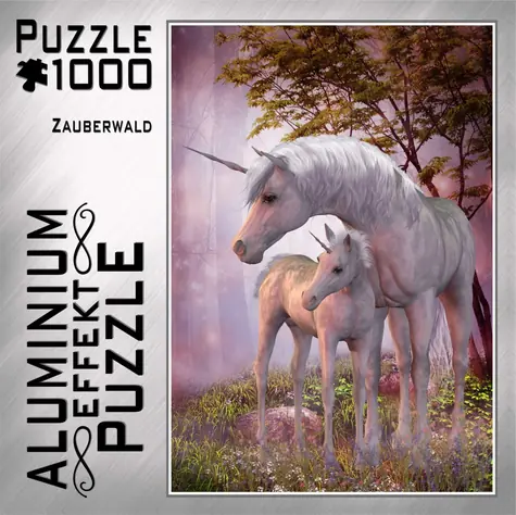MIC Metalické puzzle Kúzelný les / 1000 dielikov / 69 × 51 cm