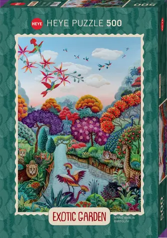 HEYE Puzzle Exotická záhrada: Raj kvetov / 500 dielikov / 35 x 50 cm