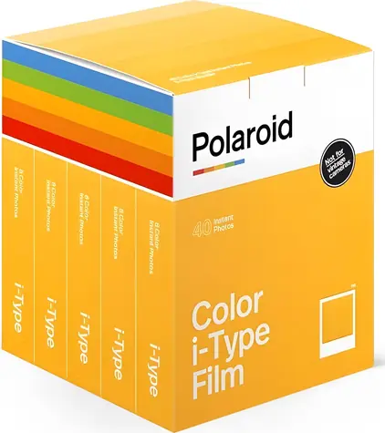 Polaroid instantný film i-Type biely rámček / Instantný film / 40 ks / 8,9x10,8 cm / ISO 640