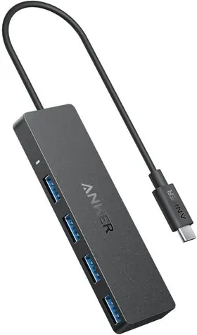 Anker USB-C Hub čierna / USB hub / 4 porty / 5 Gb / s