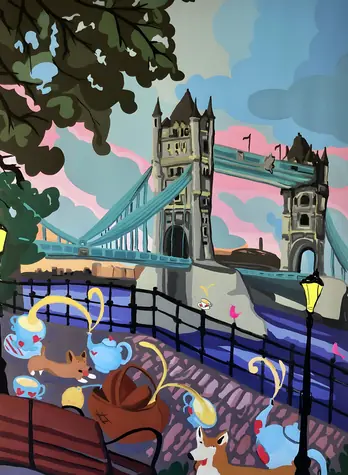 Norimpex Diamantové maľovanie Tower Bridge / 30x40 cm