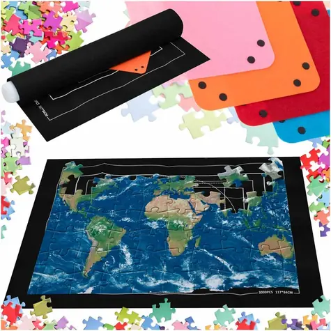 KIK Rolovacia podložka na puzzle / 1000-3000 dielikov / 140 x 100 cm