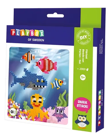PLAYBOX Zažehľovacie korálky Podmorský svet / 2000 ks / od 5 rokov
