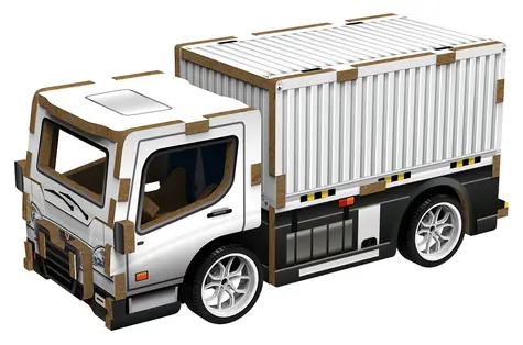 2KIDS TOYS 3D drevená skladačka Nákladné auto / Na natiahnutie / 6+ rokov