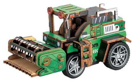 2KIDS TOYS 3D drevená skladačka Kombajn / Skladačka / 88 dielikov / drevo / od 6 rokov