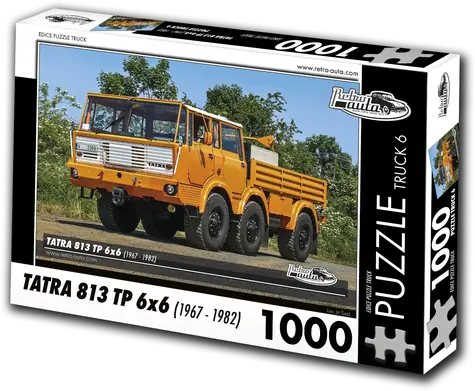 RETRO-AUTA Puzzle TRUCK č.6 Tatra 813 TP 6x6 (1967-1982) / 1000 dielikov / 66 × 47 cm
