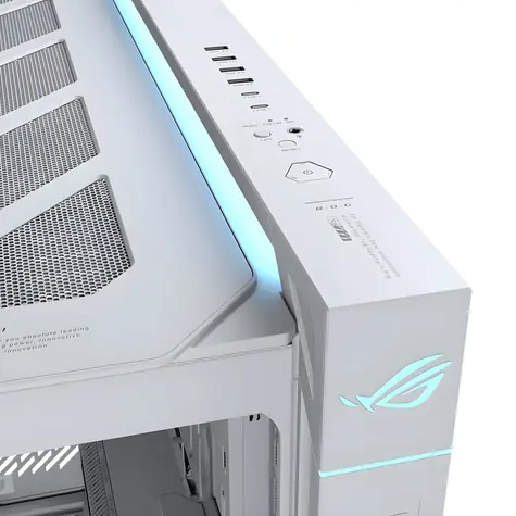 Asus ROG Cronox White Edition / Skriňa / ATX / prehnuté tvrdené sklo / ARGB