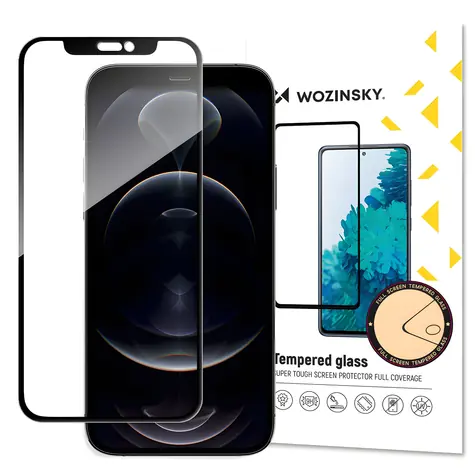 Wozinsky Full Glue tvrdené sklo iPhone 13 mini / Ochranné sklo / Lepenie cez celý displej