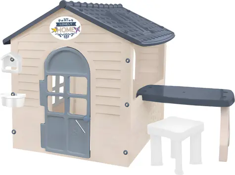 MOCHTOYS Detský záhradný domček s piknikovým stolom a stoličkou / od 1 roku / 175 × 120 × 120,5 cm