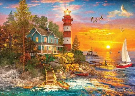GIBSONS Puzzle Maják na ostrove / 500 dielikov