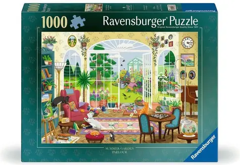 Ravensburger Puzzle Izba s výhľadom do letnej záhrady / 1000 dielikov / 70 x 50 cm