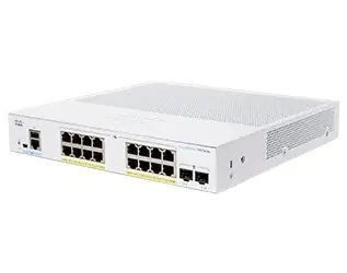 Cisco Business CBS350-16FP-2G- EU REFRESH / Switch / 16x GbE RJ-45 / 2x SFP / PoE + 240W / Fanless