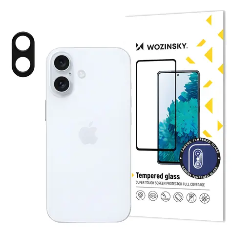 Wozinsky Ochranné sklo fotoaparátu iPhone 16 / Ochranné sklo / Tvrdené sklo 9H