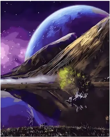 Norimpex Diamantové maľovanie Planéta / 30x40 cm