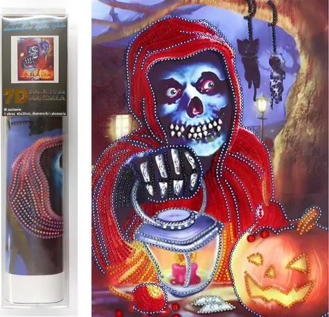 Norimpex Diamantové maľovanie 7D Halloween / 30x40 cm