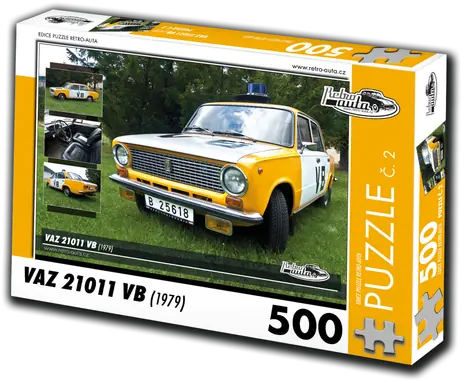 RETRO-AUTA Puzzle č. 2 VAZ 21011 VB (1979) / 500 dielikov / 48 × 36 cm