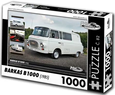 RETRO-AUTA Puzzle č. 82 Barkas B 1000 (1985) / 1000 dielikov / 66 × 47 cm