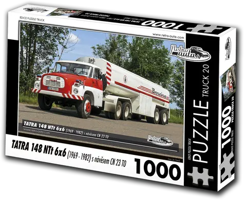 RETRO-AUTA Puzzle TRUCK č.20 Tatra 148 NTt 6x6 s návesom CO 23 TO (1969-1982) / 1000 dielikov