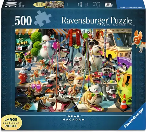 Ravensburger Puzzle Venčenie psov / 500 dielikov