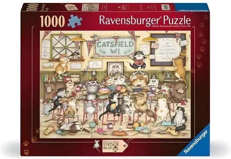 Ravensburger Puzzle Vintage č.2: Mačacia smršť / 1000 dielikov