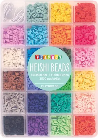PLAYBOX Heishi korálky / 3500 ks / 23 farieb / 4 mm
