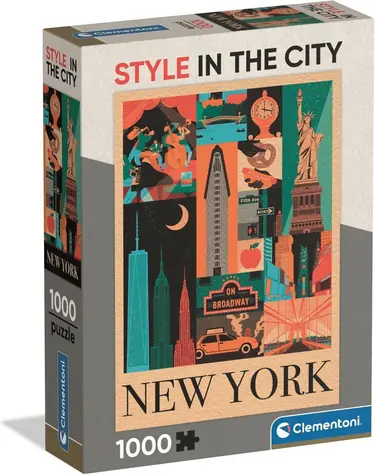 Clementoni Puzzle New York - Ikony mesta / 1000 dielikov / od 14 rokov