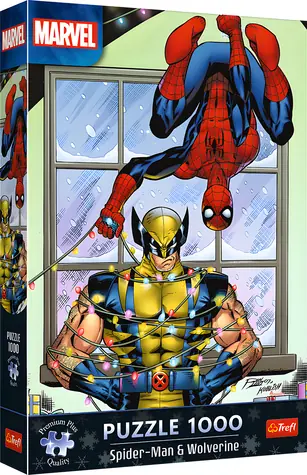 Trefl Puzzle Premium PLUS Spiderman a Wolverine / 1000 dielikov / 68,3 x 48 cm / Deti a dospelí