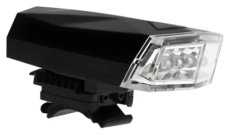 RULYT MS-220942 / Predné svetlo na bicykel / 5 LED / uchytenie na riadidlá / 3x AA batérie