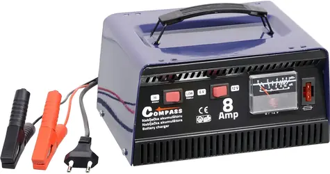 Compass Nabíjačka autobatérií 8A celokovová / Nabíjačka / 6V/12V / GS/TÜV homologácia