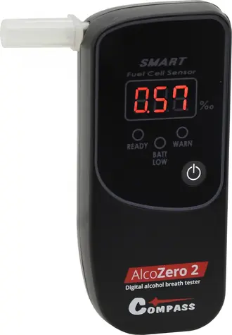 Compass AlcoZero2 CA 20FS / Alkohol tester / elektrochemický senzor / rozsah 0-4 ‰ / displej