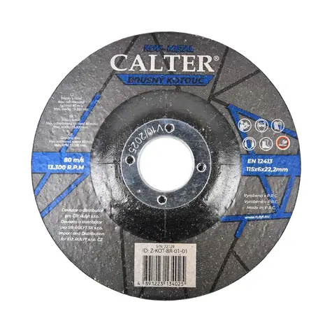 RULYT CALTER / Brúsny kotúč / 115 × 6 × 22,2 mm